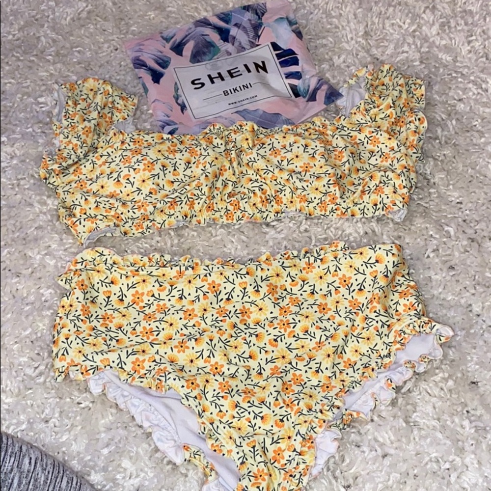 SHEIN high waisted bikini set!